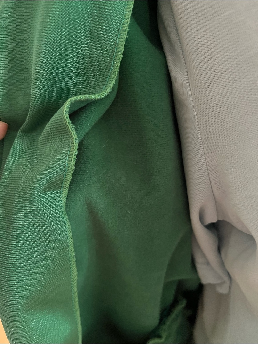 Vintage Green Embroidered Shiny Fleece Bomber Jacket - Picture 4 of 8